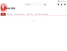 Tablet Screenshot of berg-bikesport.de